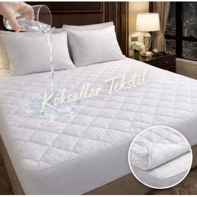 Sıvı Geçirmez Kapitone Alez 140x200 cm %100 Pamuk 57 Tel